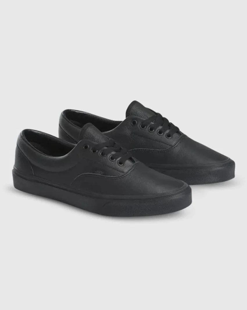Leather vans authentic black new arrivals