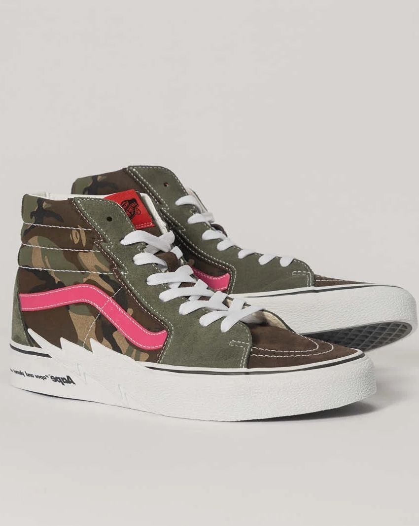 Vans sk8 hi desert camo on sale